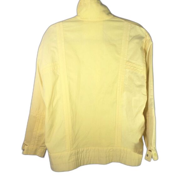 Dawns Yellow 80s VTG Retro Button-Up Jacket - Picture 4 of 8